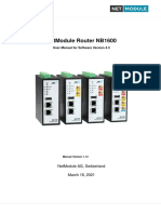 Netmodule Router Nb1600: User Manual For Software Version 4.3