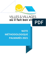 Note Méthodologique - Palmarès 2021 Des Villes Et Villages Où Il Fait Bon Vivre