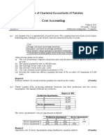 Cost Accounting: The Institute of Chartered Accountants of Pakistan
