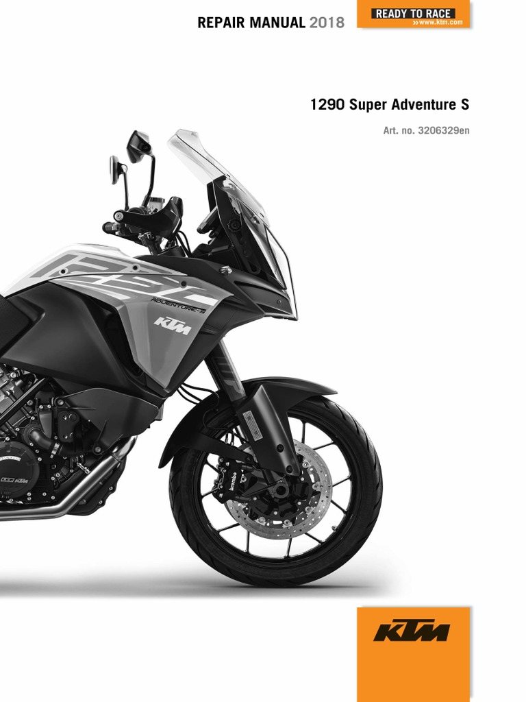 2018 KTM 1290 Adventure S Service Repair Manual | PDF