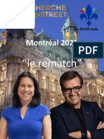 Montreal Mayoral - (March 25, 2021)