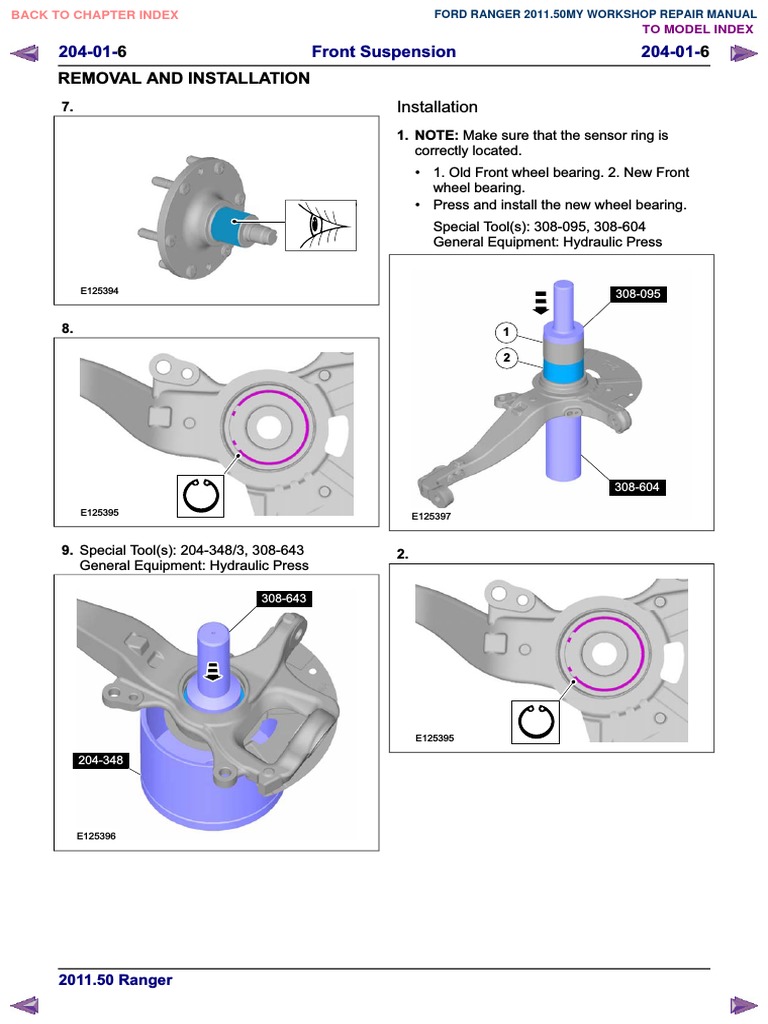 Ford Ranger 2011 Workshop Manual | PDF