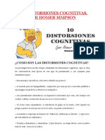 Distorsiones Cognitivas Homer Simpson