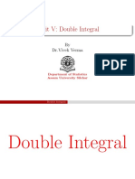 Unit V: Double Integral: by DR - Vivek Verma