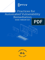 Best Practices For Automated Vulnerability Remediation: Issued: February 2021