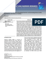 Effectiveness of Slow Deep Breathing Exercise On Decreasing Stress Levels For Patients With Diabetes Mellitus