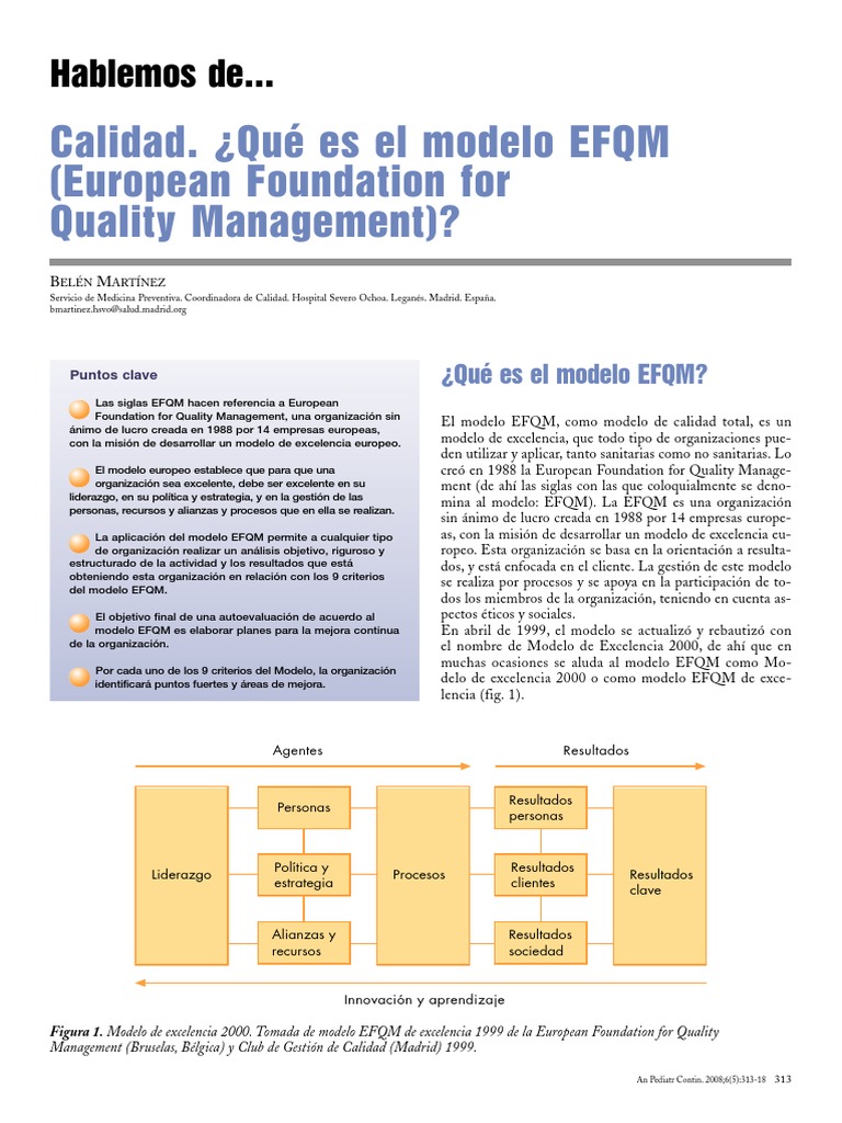 Modelo EFQM | PDF | Evaluación | Liderazgo