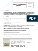 Anexo 65. Procedimiento de Acciones Preventivas y Correctivas