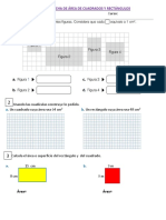 3° Ficha de Área de Cuadrados y Rectángulos