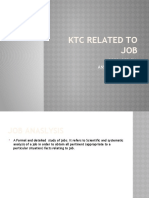 KTC Related To JOB: Prepared by Ansumalini Panda