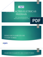 Instalações Elétricas Prediais: Prof Taísa Andrade Barbosa Departamento de Engenharia Civil