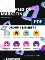Principles of Marketing: Group Work