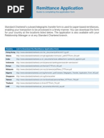 Standard Chartered Remittance Application | PDF | Overdraft | Banks