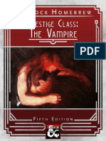 (WH) Vampire Prestige Class Build Your Own Creature of Darkness in 5 Class Levels