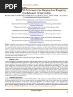 Assessment of PSS Performance For Damping Low Frequency Oscillations in Power System