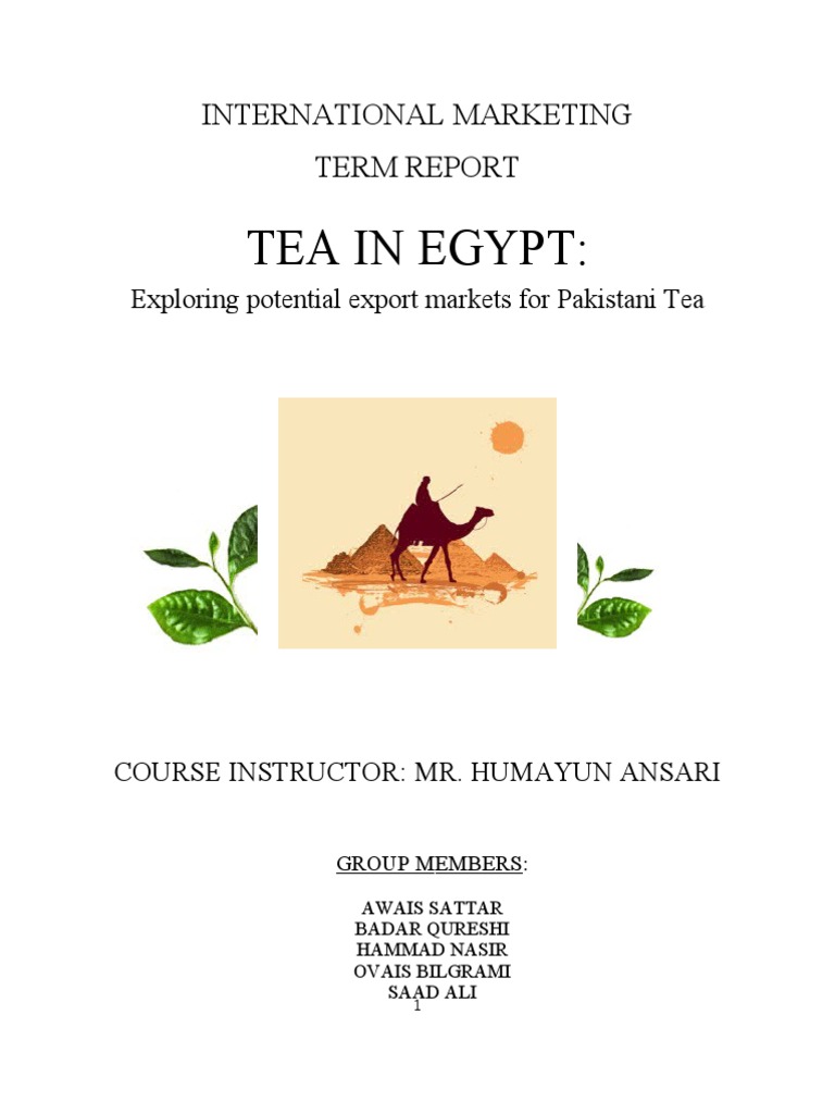 IM Tea To Egypt PDF Tea Tariff