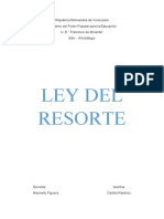 Ley Del Resorte