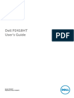 Dell p2418ht Monitor - User's Guide - en Us
