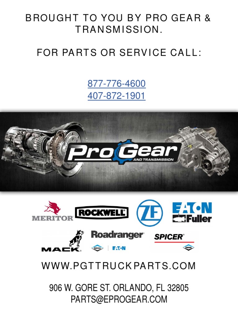 Roadranger Eaton Fuller Heavy Duty Rtlo 10 Transmissions | PDF | Manual ...