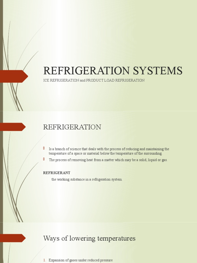 Ice and Product Load Refrigeration Systems | PDF | Refrigeration | Ice