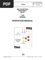 Operation Manual: Multifunction Frequency Relay Type