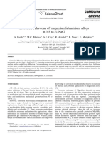 Corrosion Behaviour of MagnesiumAluminium Alloys I