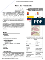 Primera República de Venezuela - Wikipedia, la enciclopedia libre