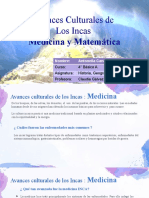 Avances Culturales Medicina y Matematica Los Incas