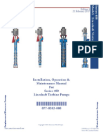 Installation, Operation & Maintenance Manual For Series 480 Lineshaft Turbine Pumps