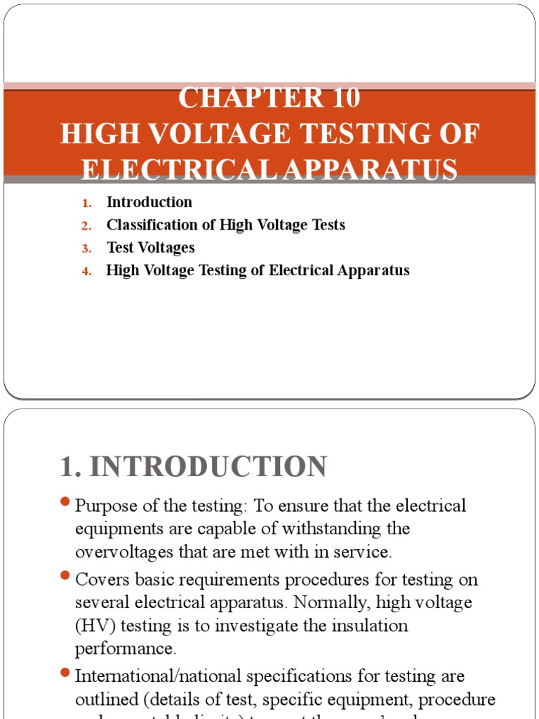 High Voltage Testing of Electrical Apparatus | PDF | Insulator ...
