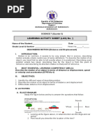 Learning Activity Sheet (Las) No. 1