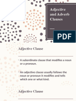 10 Adjective and Adverb Clauses