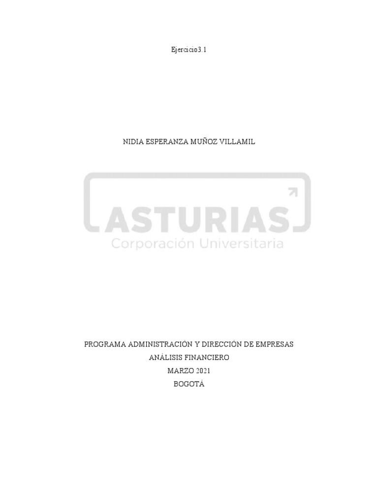 Ejercicio 31 | PDF | Finanzas y dinero