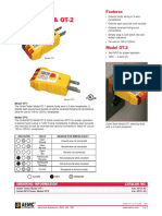 Outlet Tester Models OT-1 & OT-2: Features