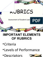 Rubrics: Assessment of Student Learning 2