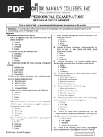 Personal Development Finals