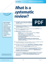 What Is A Systematic Review?: Supported by Sanofi-Aventis