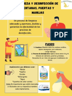 Limpieza y Desinfección de Ventanas, Puertas y Manijas