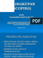 Amdal Pelingkupan (Scoping)