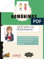 HOMÓNIMOS CLASE