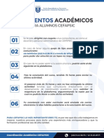 Nuevos Lineamientos Académicos para Alumnos CEFAPSIC