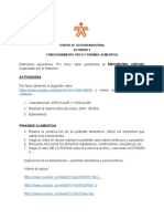 Actividad Condiciona Tu Cuerpo y Piramide Alimenticia