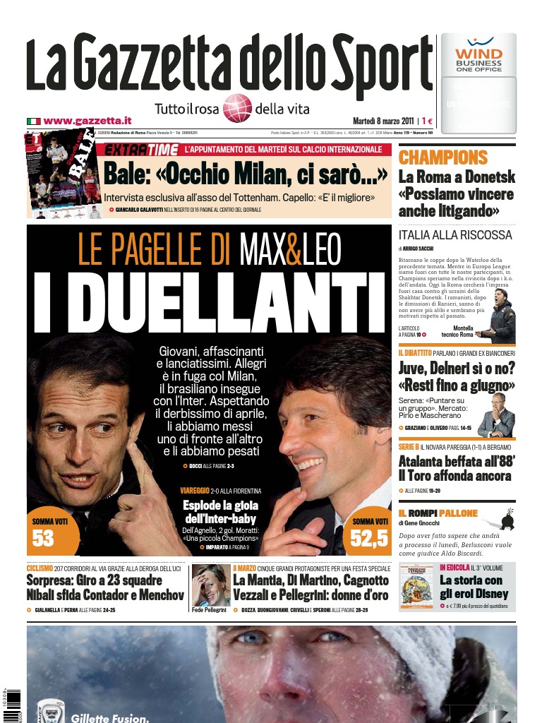 Gazzetta 20110308 | PDF, image size:768x1024