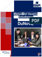 Manual Del Usuario Estudiantes: Dunova