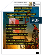 (Informe Final) La Industria Petrolera en Mexico