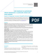 Effect of Orthodontic Treatment On Periodontal Clinical Attachment A Systematic Review and Metaanalysis