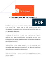 Tips Jualan Di Shopee