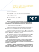 Informe Sistema para Organización de Documentos