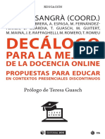 Decálogo Para La Mejora de La Docencia Online. Propuestas Para Educar en Contextos Presenciales Discontinuos