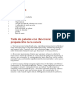 Torta de Galletas Con Chocolate